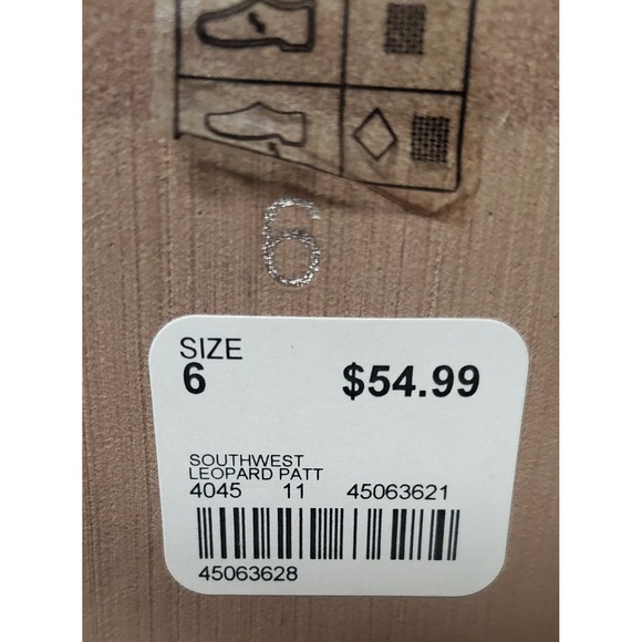 Pierre Dumas Boot West Bootie 6 NWT Brown Suede/ Animal Print Back Zipper - Picture 10 of 11